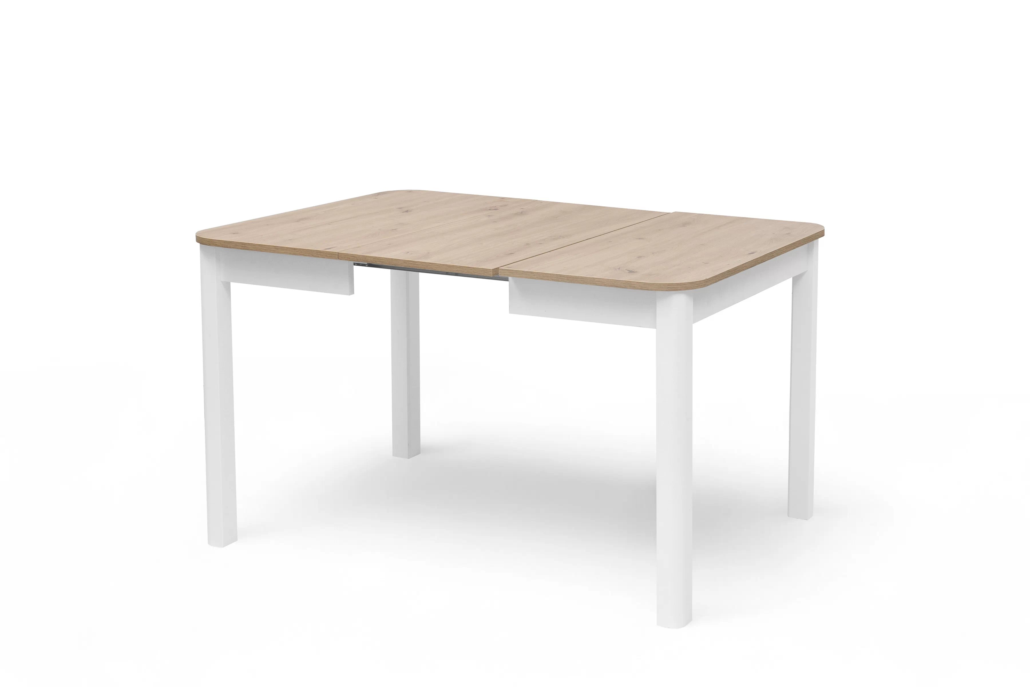 Rozkládací jídelní stůl Biatro 90-130x90 cm - dub artisan / bílá Stůl rozkladany Biatro 90-130x90 cm - dub artisan / bílá
