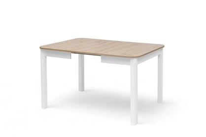 Rozkladací stôl Biatro 90 -130x90 cm - dub artisan / biela Stôl rozkladany Biatro 90-130x90 cm - Dub artisan / Biely