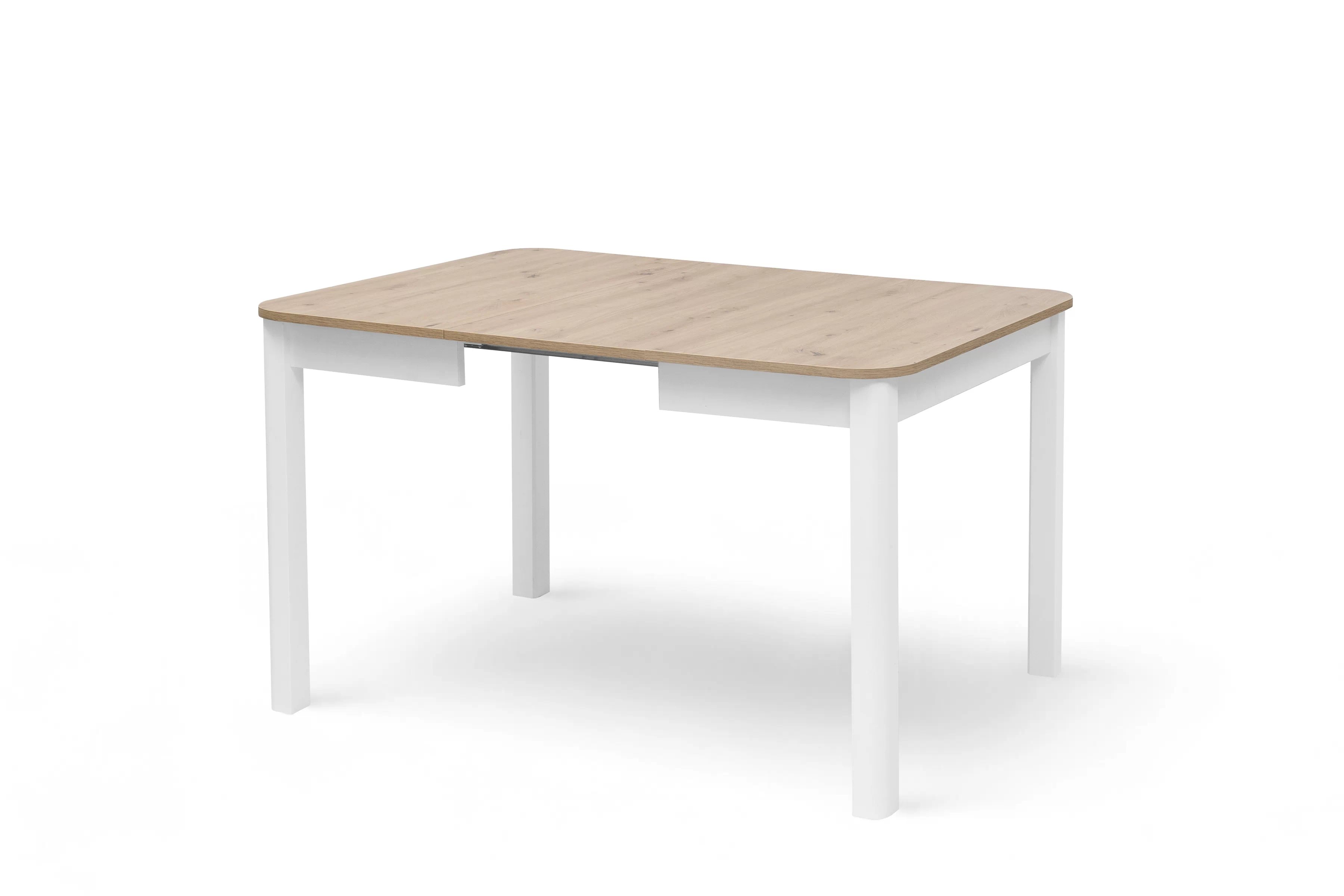 Rozkládací jídelní stůl Biatro 90-130x90 cm - dub artisan / bílá Stůl rozkladany Biatro 90-130x90 cm - dub artisan / bílá