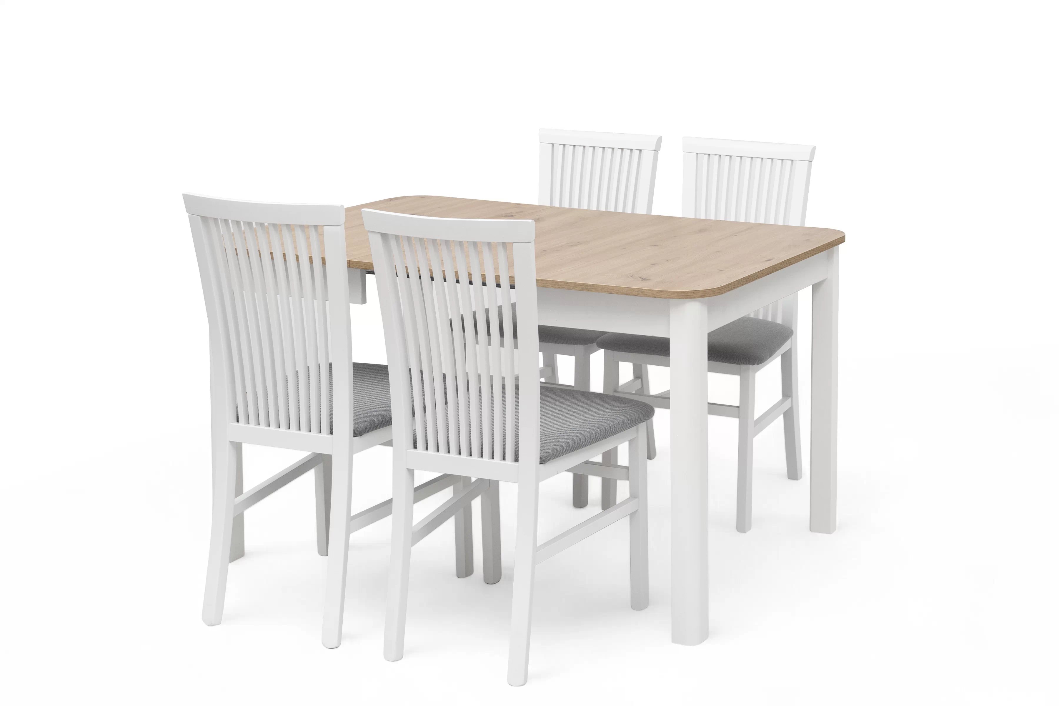 Rozkládací jídelní stůl Biatro 90-130x90 cm - dub artisan / bílá Stůl rozkladany Biatro 90-130x90 cm - dub artisan / bílá