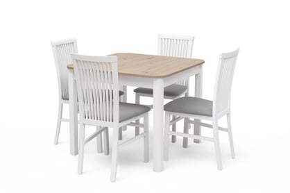 Rozkladací stôl Biatro 90 -130x90 cm - dub artisan / biela Stôl rozkladany Biatro 90-130x90 cm - Dub artisan / Biely