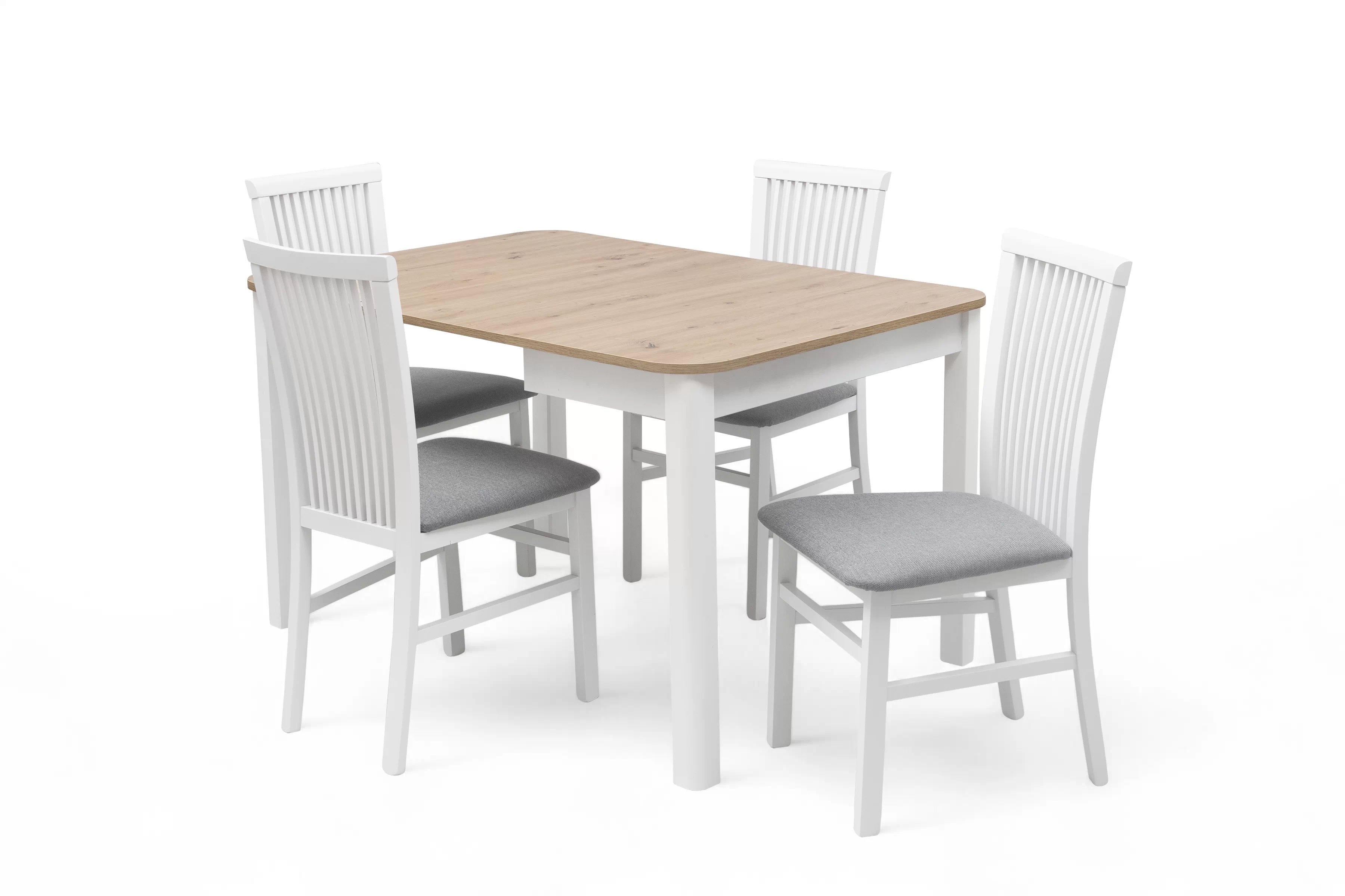 Rozkládací jídelní stůl Biatro 90-130x90 cm - dub artisan / bílá Stůl rozkladany Biatro 90-130x90 cm - dub artisan / bílá