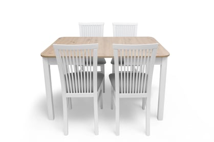 Rozkladací stôl Biatro 90 -130x90 cm - dub artisan / biela Stôl rozkladany Biatro 90-130x90 cm - Dub artisan / Biely