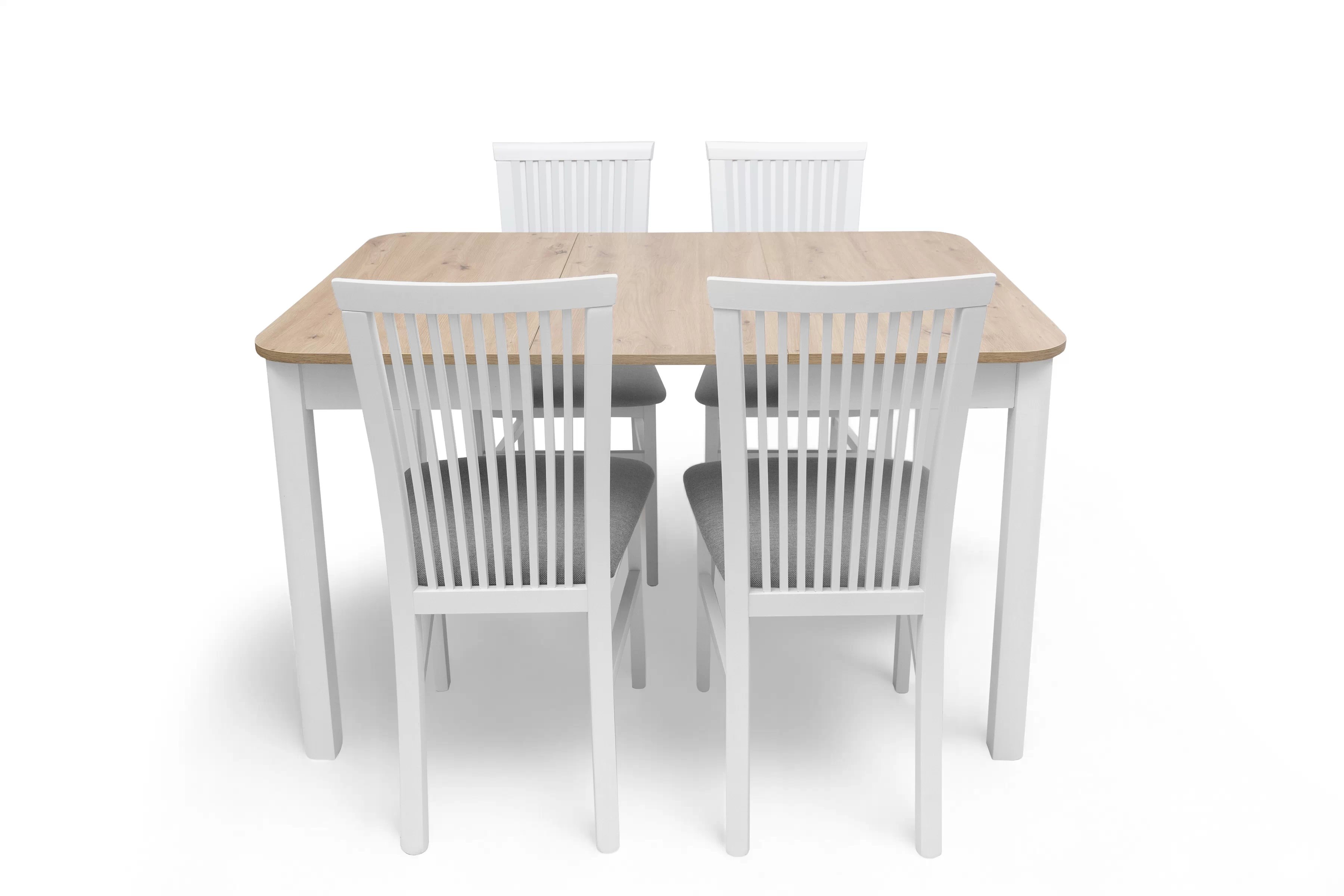 Rozkládací jídelní stůl Biatro 90-130x90 cm - dub artisan / bílá Stůl rozkladany Biatro 90-130x90 cm - dub artisan / bílá