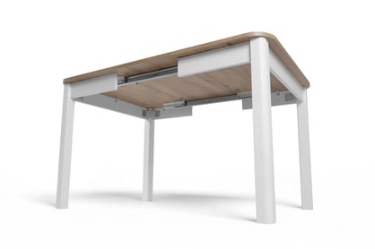 Rozkladací stôl Biatro 90 -130x90 cm - dub artisan / biela Stôl rozkladany Biatro 90-130x90 cm - Dub artisan / Biely