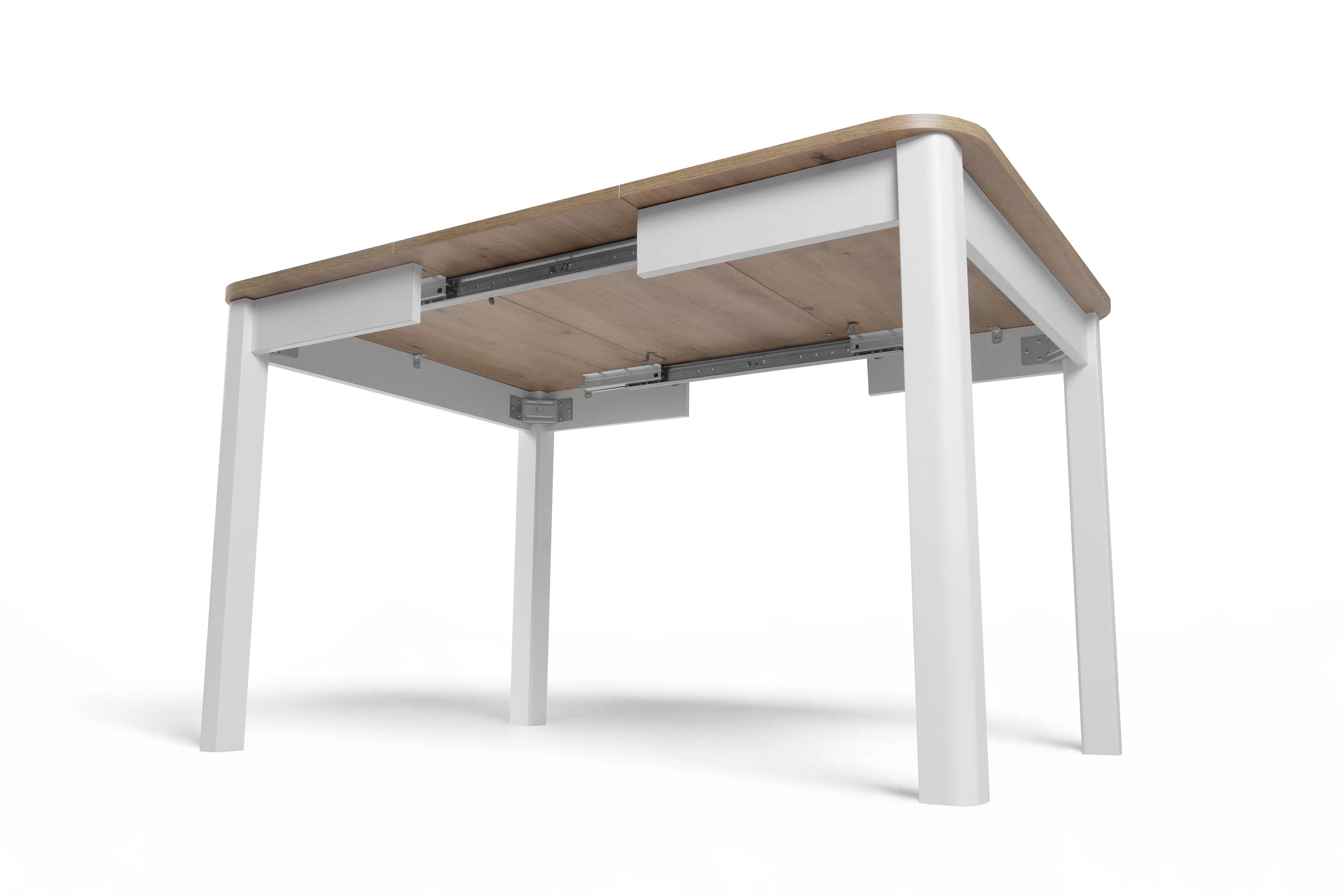 Rozkládací jídelní stůl Biatro 90-130x90 cm - dub artisan / bílá Stůl rozkladany Biatro 90-130x90 cm - dub artisan / bílá