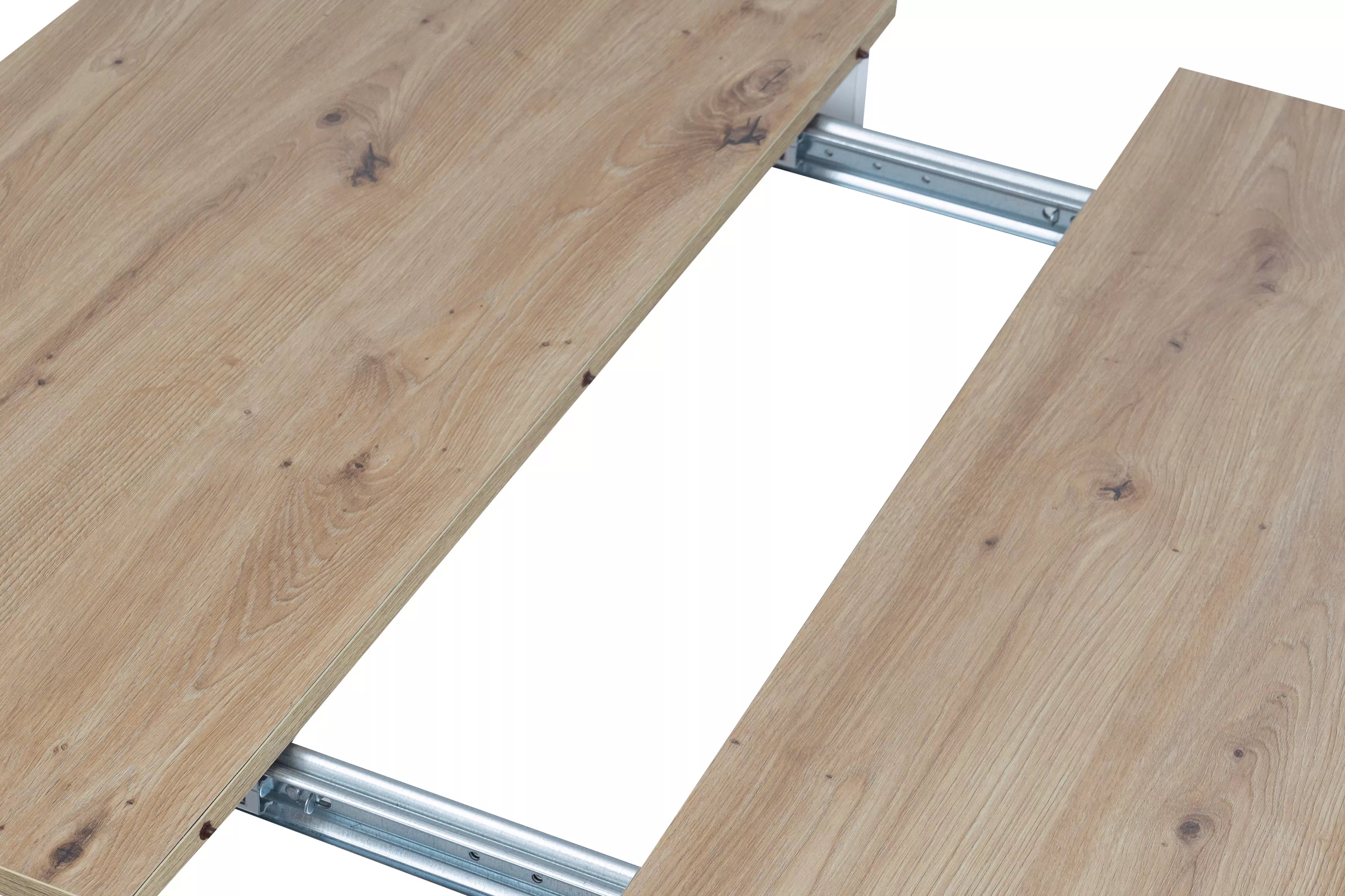 Rozkládací jídelní stůl Biatro 90-130x90 cm - dub artisan / bílá Stůl rozkladany Biatro 90-130x90 cm - dub artisan / bílá