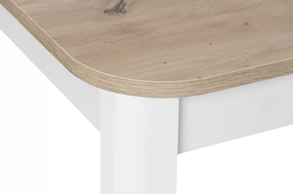 Rozkladací stôl Biatro 90 -130x90 cm - dub artisan / biela Stôl rozkladany Biatro 90-130x90 cm - Dub artisan / Biely