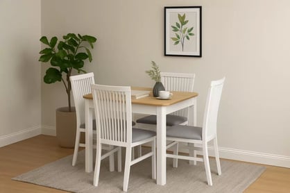 Rozkladací stôl Biatro 90 -130x90 cm - dub artisan / biela Stôl rozkladany Biatro 90-130x90 cm - Dub artisan / Biely