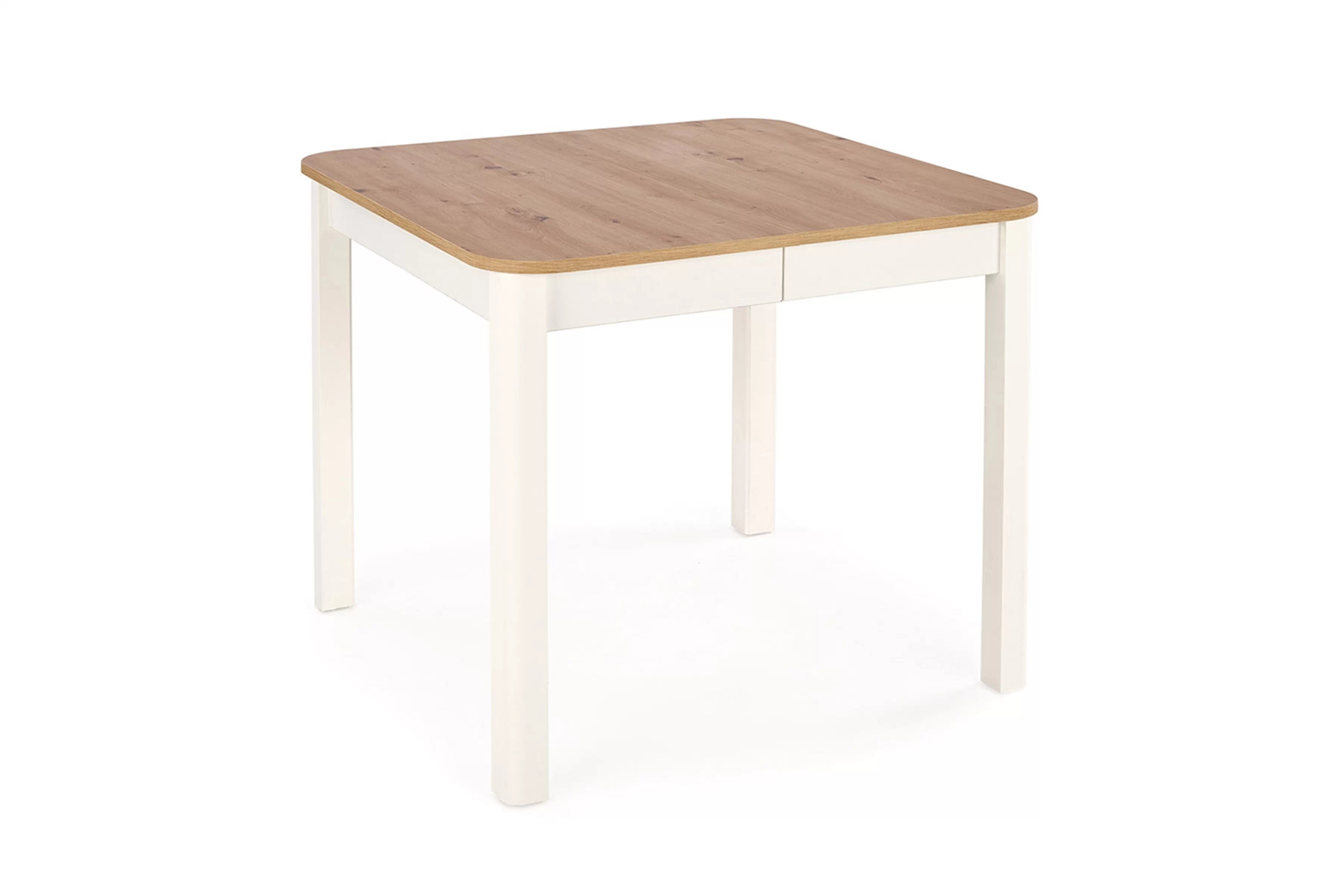 Rozkladací stôl Biatro 90-130x90 cm - dub artisan / biela Stôl rozkladany Biatro 90-130x90 cm - Dub artisan / Biely