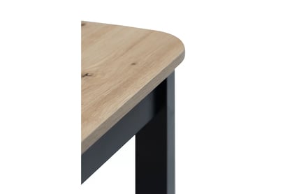 Rozkladací jedálenský stôl Batrio 90-130x90 cm - dub artisan / čierna Stôl rozkladany Biatro 90-130x90 cm - Dub artisan / Čierny