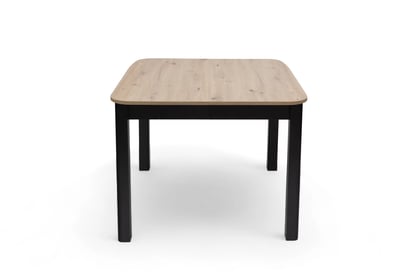 Rozkladací jedálenský stôl Batrio 90-130x90 cm - dub artisan / čierna Stôl rozkladany Biatro 90-130x90 cm - Dub artisan / Čierny
