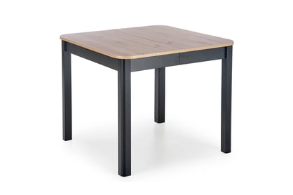 Rozkladací stôl Biatro 90-130x90 cm - dub artisan / čierna