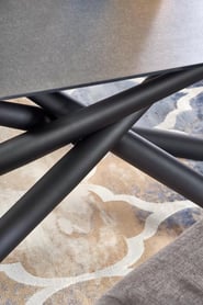 Masă pliabilă Capello 180-240 cm - gri închis / negru stůl pliere capello - tmavý popel / negru