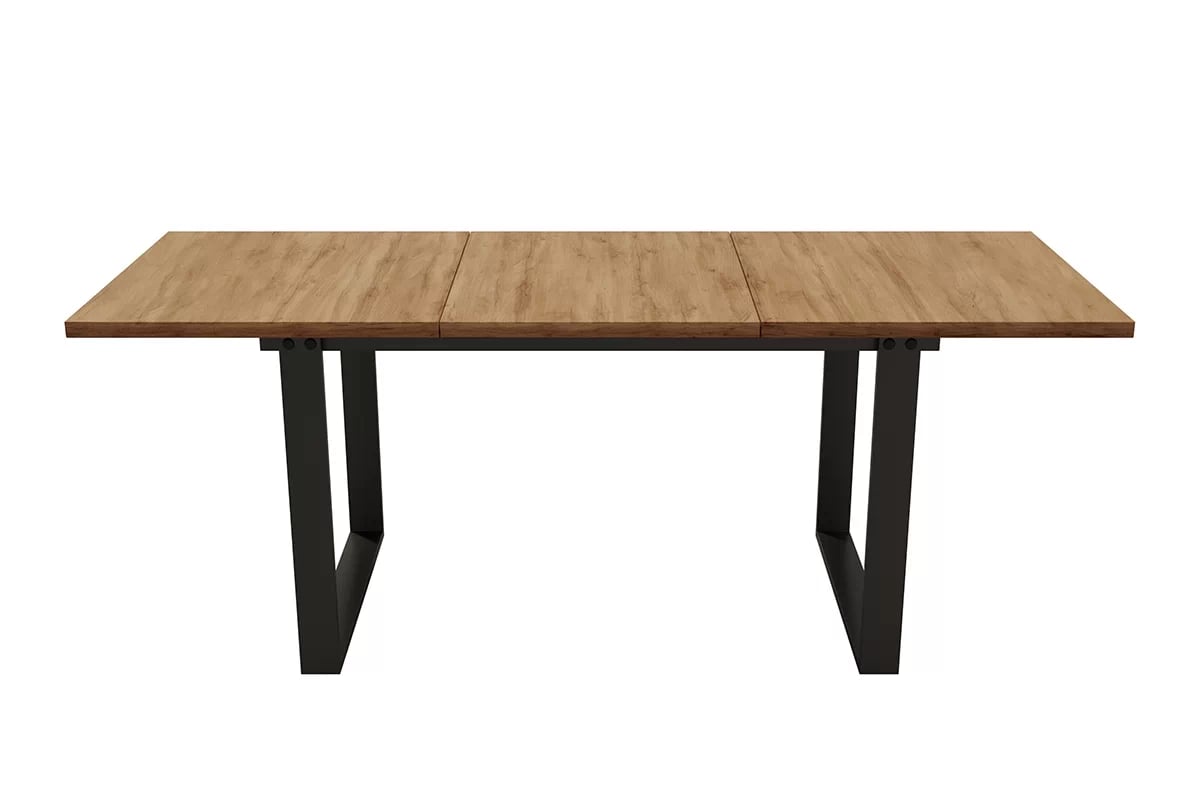 Rozkládací jídelní stůl Temir 140–200x80 cm - dub wotan stůl loftový 