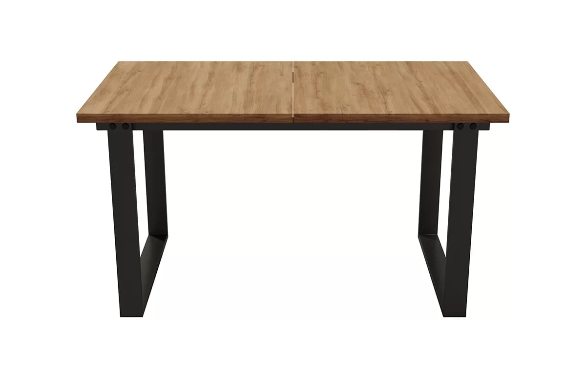 Rozkládací jídelní stůl Temir 140–200x80 cm - dub wotan stůl Industriální 