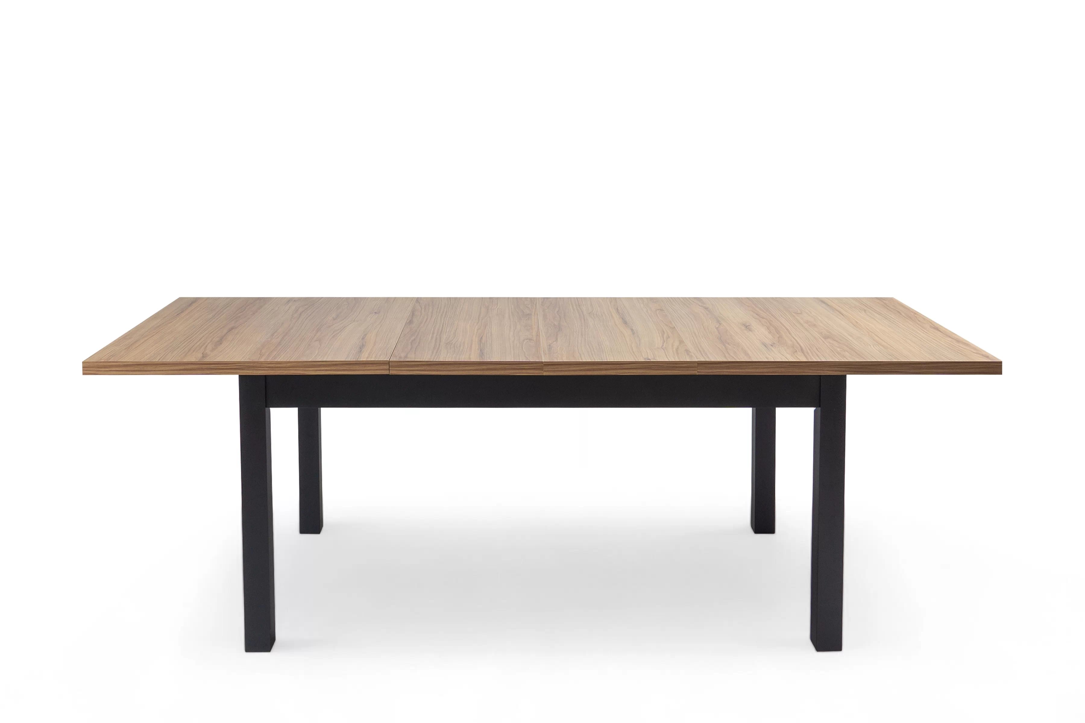 Rozkladací jedálenský stôl Werona 140-220x80 cm - dub praveký / čierna Stôl rozkladany do jedálne 140-220x80 cm Werona na drewnianych nogach - Dub pradawny / čierny nožičky