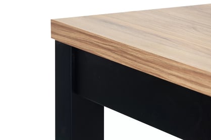 Rozkladací jedálenský stôl Werona 160-200x90 cm - dub praveký / čierna Stôl rozkladany do jedálne 160-200x90 cm Werona na drewnianych nogach - Dub pradawny / čierny nožičky