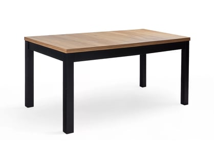 Rozkládací jídelní stůl Werona 160-200 cm - dub pradawny / černé nohy