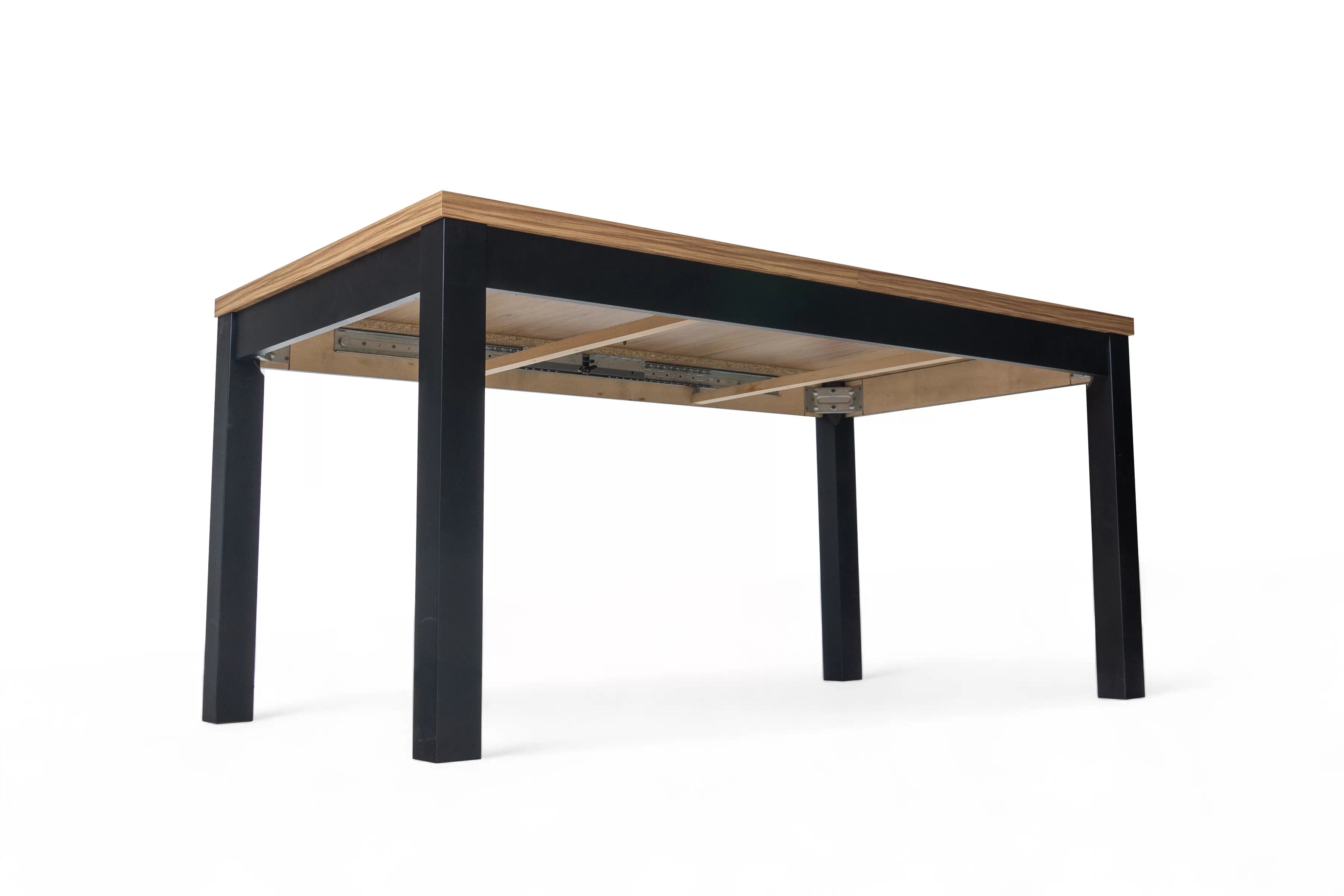 Rozkládací jídelní stůl Werona 200-300 cm - dub starodávný / černé nohy Stůl rozkladany pro jídelny 200-300x100 cm Werona na drewnianych nogach - dub pradawny / černé nožičky
