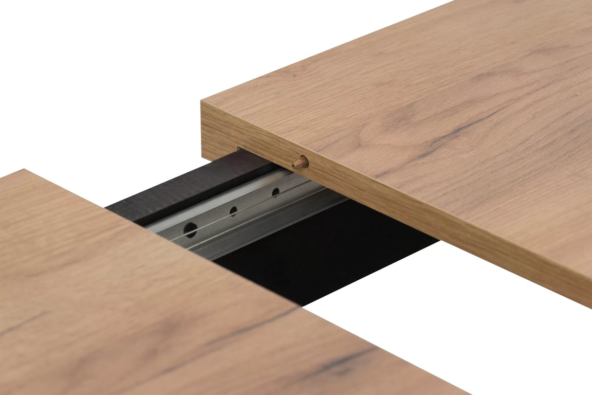 Stůl rozkladany pro jídelny 200-300x100 cm Werona na drewnianych nogach - dub wotan / černé nožičky Stůl rozkladany pro jídelny 200-300x100 cm Werona na drewnianych nogach - dub wotan / černé nožičky