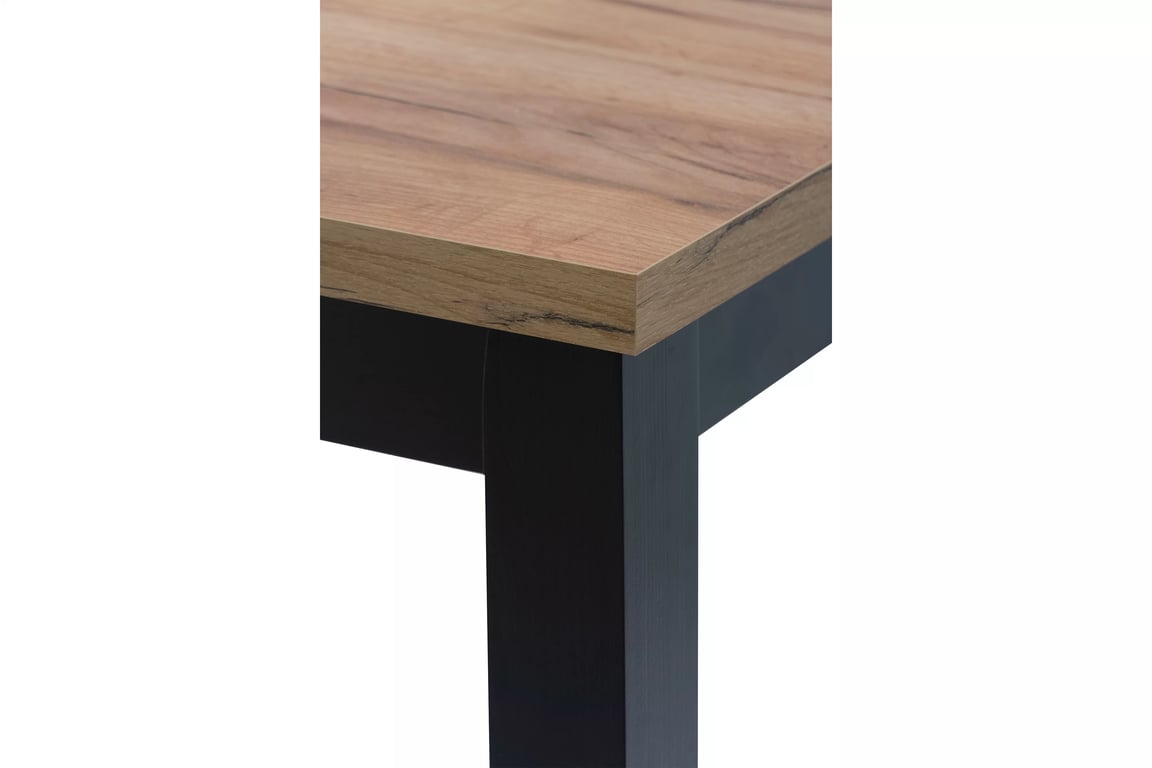 Stůl rozkladany pro jídelny 200-300x100 cm Werona na drewnianych nogach - dub wotan / černé nožičky Stůl rozkladany pro jídelny 200-300x100 cm Werona na drewnianych nogach - dub wotan / černé nožičky