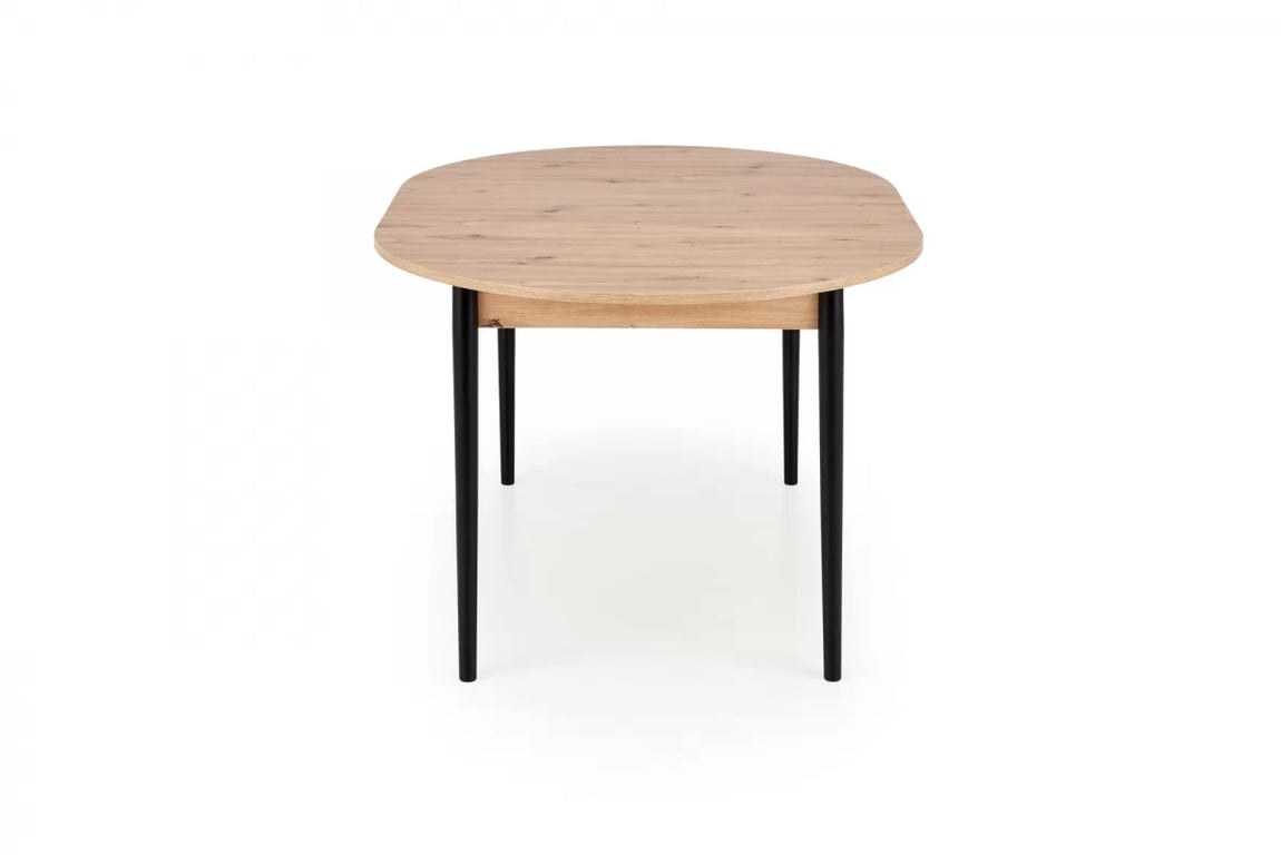 Rozkladací jedálenský stôl Elaris 102-142x102 cm - dub artisan / čierne nožičky Stôl rozkladany Elaris 102-142x102 cm Dub artisan / nožičky čierny
