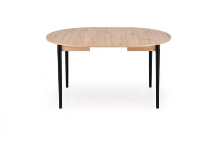 Rozkladací jedálenský stôl Elaris 102-142x102 cm - dub artisan / čierne nožičky Stôl rozkladany Elaris 102-142x102 cm Dub artisan / nožičky čierny