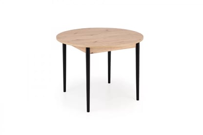 Rozkladací jedálenský stôl Elaris 102-142x102 cm - dub artisan / čierne nožičky Stôl rozkladany Elaris 102-142x102 cm Dub artisan / nožičky čierny