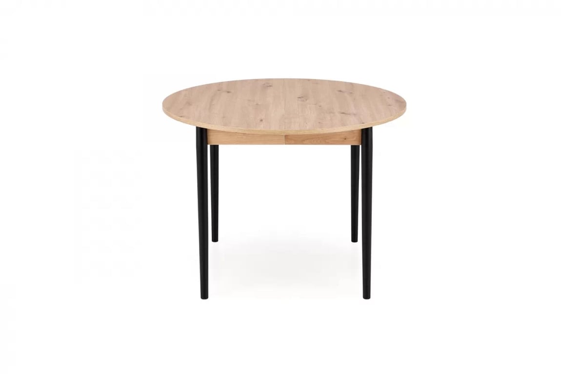 Rozkladací jedálenský stôl Elaris 102-142x102 cm - dub artisan / čierne nožičky Stôl rozkladany Elaris 102-142x102 cm Dub artisan / nožičky čierny