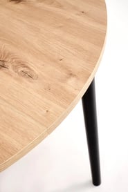 Rozkladací jedálenský stôl Elaris 102-142x102 cm - dub artisan / čierne nožičky Stôl rozkladany Elaris 102-142x102 cm Dub artisan / nožičky čierny