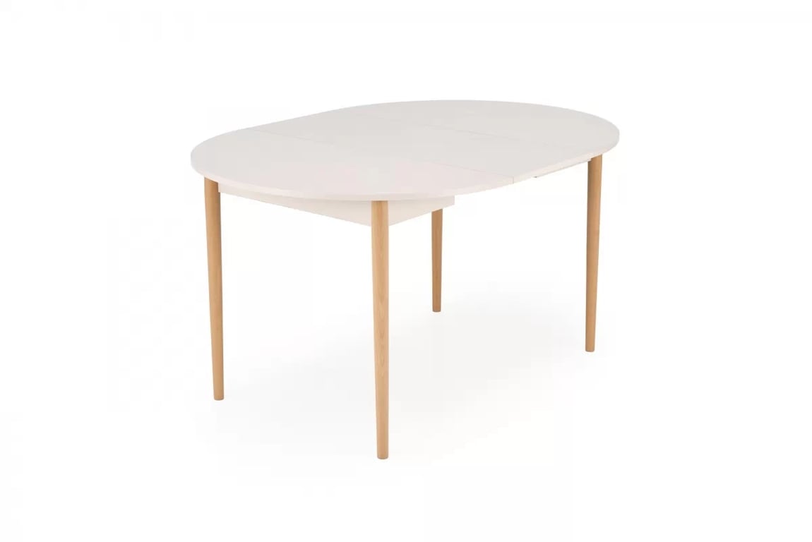 Rozkladací jedálenský stôl Elaris 102-142x102 cm - kašmír / dub prírodný Stôl rozkladany Elaris 102-142x102 cm kašmír / prírodné 