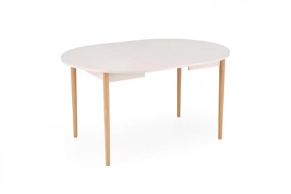 Rozkladací jedálenský stôl Elaris 102-142x102 cm - kašmír / dub prírodný Stôl rozkladany Elaris 102-142x102 cm kašmír / prírodné 