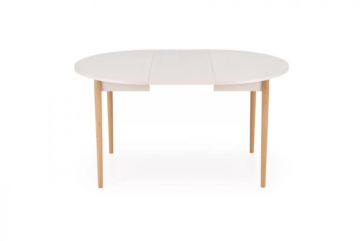Rozkladací jedálenský stôl Elaris 102-142x102 cm - kašmír / dub prírodný Stôl rozkladany Elaris 102-142x102 cm kašmír / prírodné 