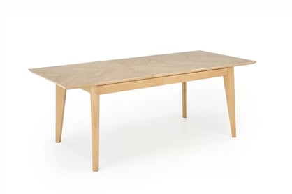 Rozkládací jídelní stůl Liroden 160-240x90 cm dřevěný - přírodní dub Stůl rozkladany Liroden 160-240x90 cm dřevo - dub přírodní