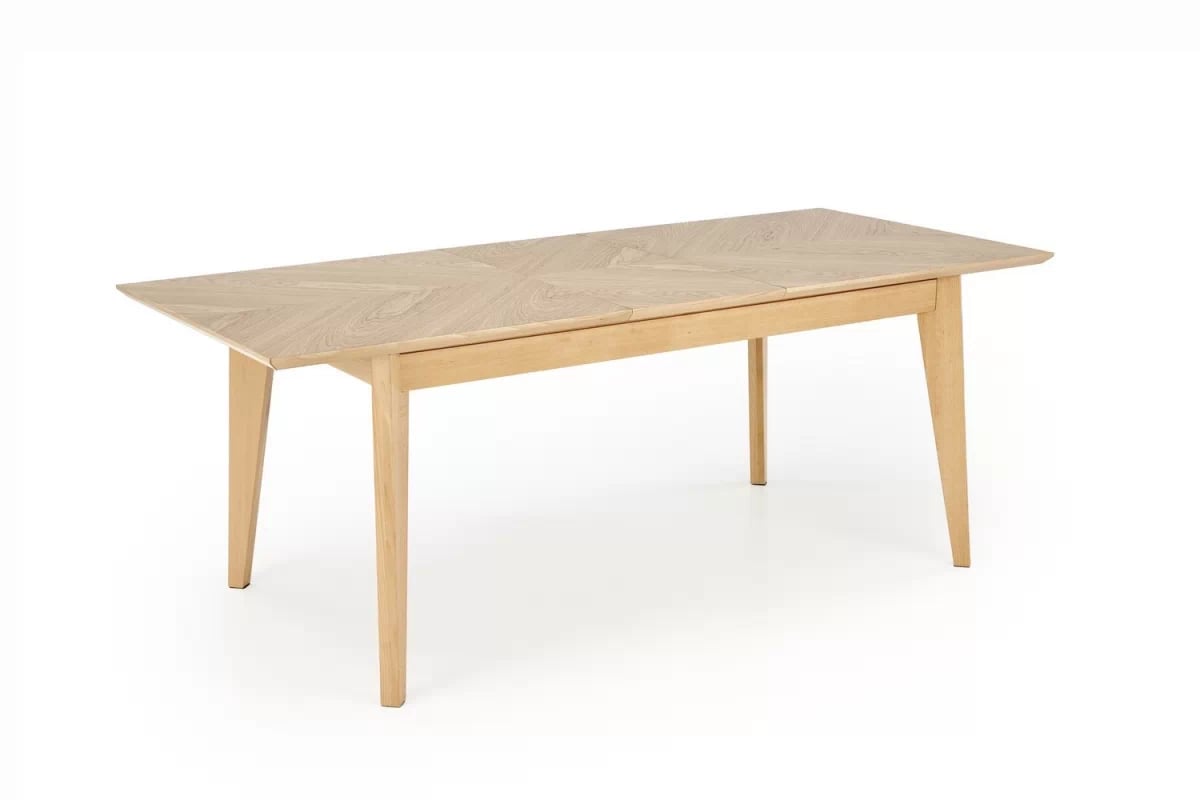 Rozkládací jídelní stůl Liroden 160-240x90 cm dřevěný - přírodní dub Stůl rozkladany Liroden 160-240x90 cm dřevo - dub přírodní