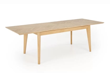 Rozkládací jídelní stůl Liroden 160-240x90 cm dřevěný - přírodní dub Stůl rozkladany Liroden 160-240x90 cm dřevo - dub přírodní