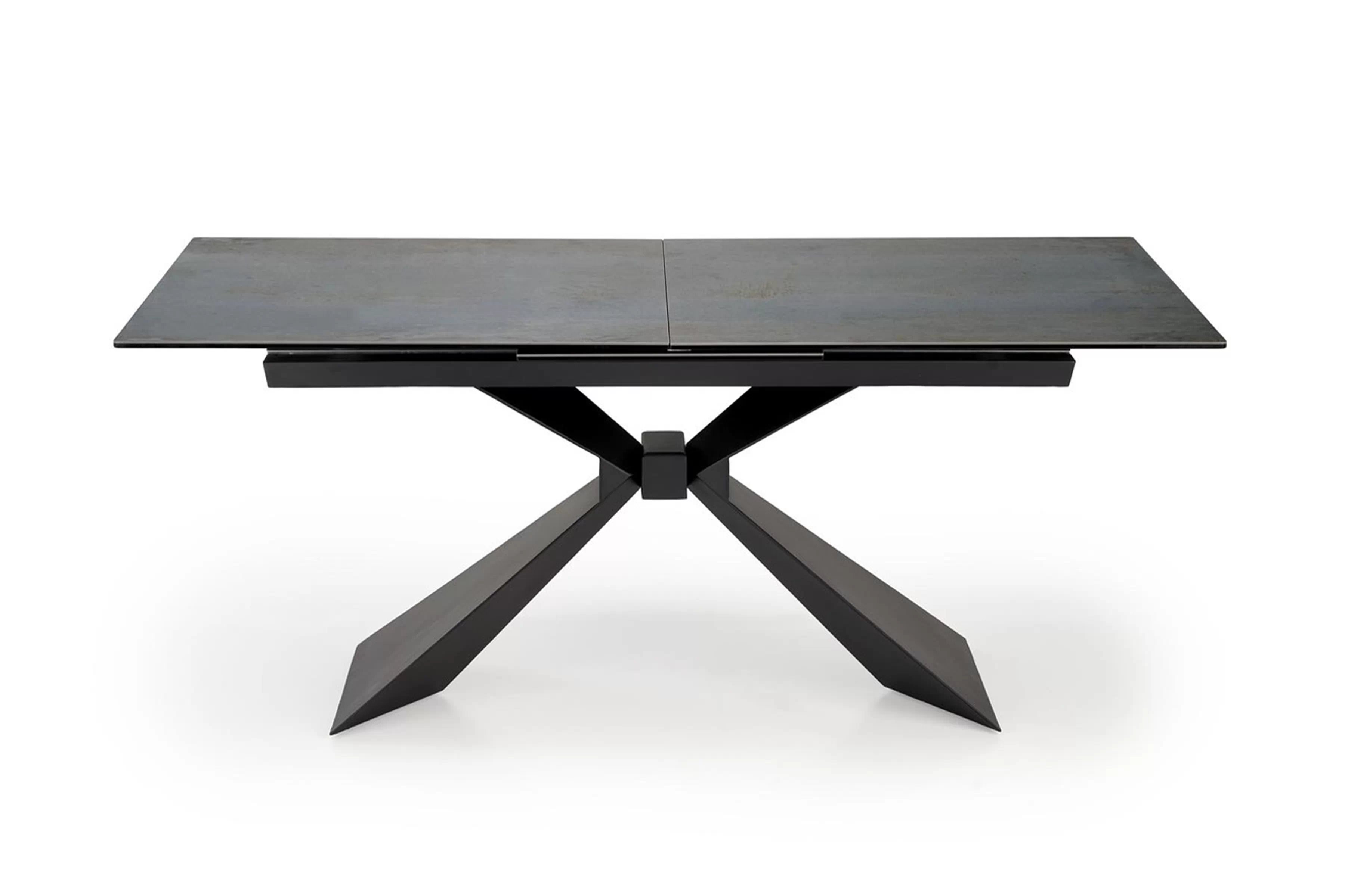 Rozkladací stôl Luciano 180x230x90 cm - modrý mramor / čierna Stôl rozkladany Luciano 180x230x90 cm - Modrý mramor / Čierny