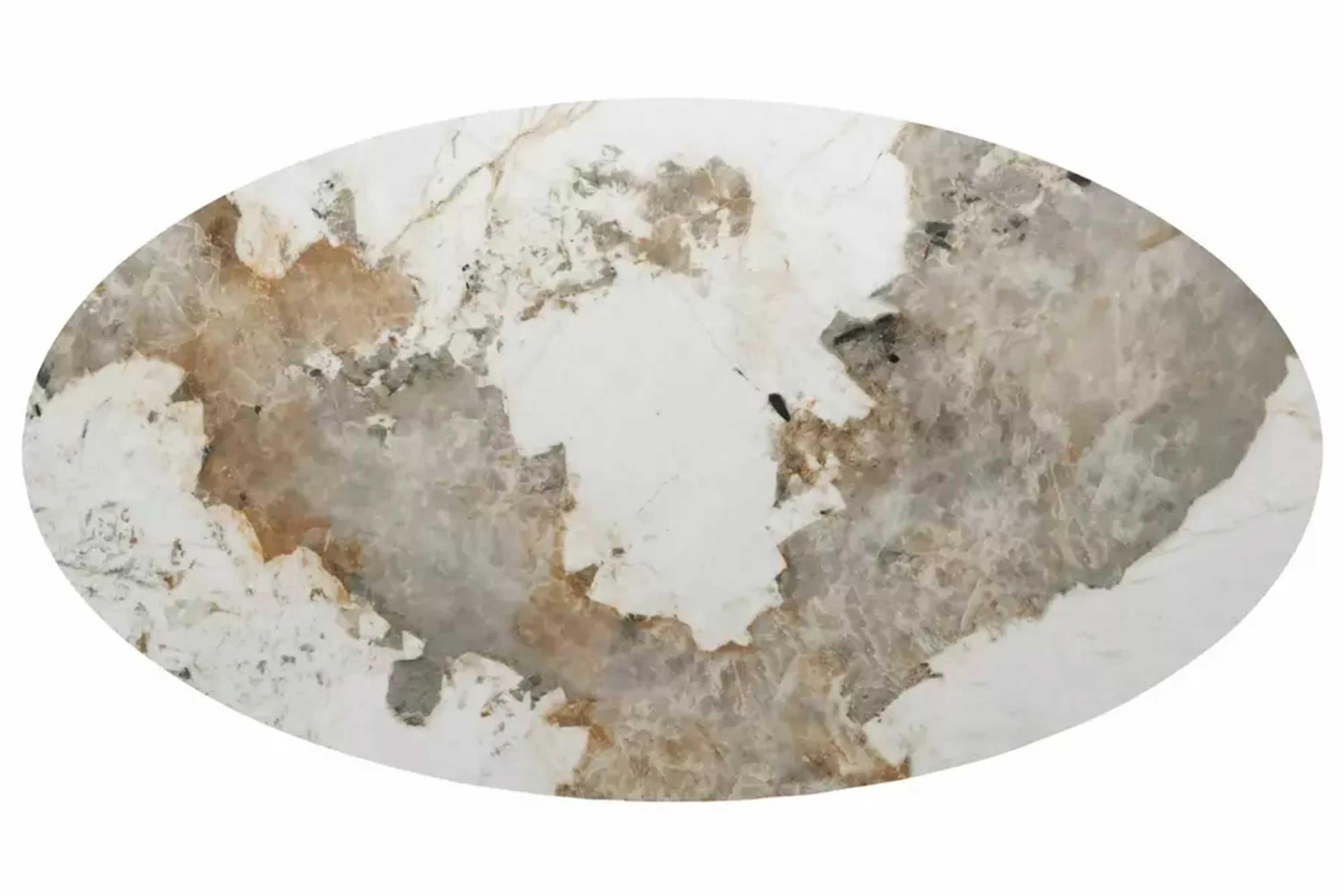 Rozkladací stôl Lurta 160-200x90 cm keramický - biely mramor / tmavý orech Stôl rozkladany Lurta 160-200x90 cm ceramiczny - Biely mramor / Tmavý orech