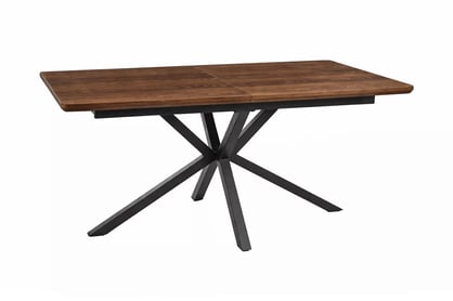 Rozkladací stôl Monzari 160-200x90 cm - tmavý orech / čierny