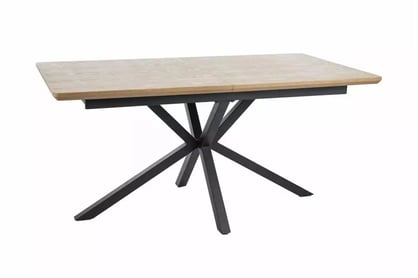 Rozkladací stôl Monzari 160-200x90 cm - prírodný dub / čierny