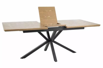 Rozkladací stôl Monzari 160-200x90 cm - prírodný dub / čierny Stôl rozkladany Monzari 160-200x90 cm - Dub prírodné / Čierny