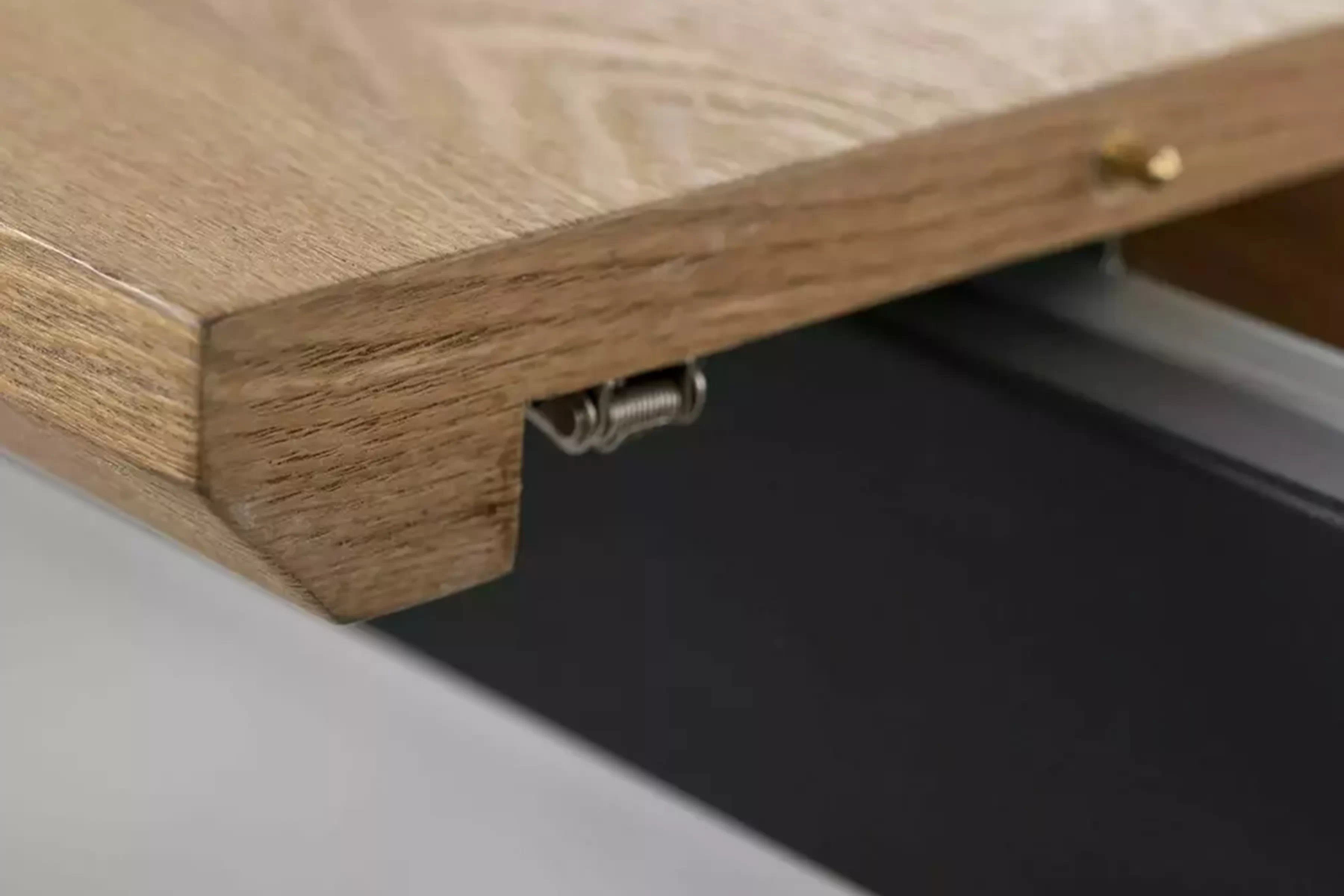 Rozkladací stôl Monzari 160-200x90 cm - prírodný dub / čierny Stôl rozkladany Monzari 160-200x90 cm - Dub prírodné / Čierny