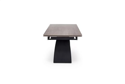 Rozkládací stůl Morvian 180-260x90 cm - ořech / černá Stůl rozkladany Morvian 180-260x90 cm - ořech / černá