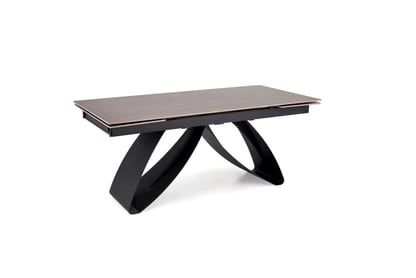 Rozkládací stůl Morvian 180-260x90 cm - ořech / černá Stůl rozkladany Morvian 180-260x90 cm - ořech / černá