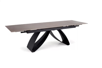 Rozkládací stůl Morvian 180-260x90 cm - ořech / černá Stůl rozkladany Morvian 180-260x90 cm - ořech / černá