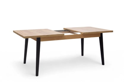Stůl rozkladany Paris 120-160x80 cm - dub craft / černé nožičky  Stůl rozkladany Paris 120-160x80 cm - dub craft / černé nožičky