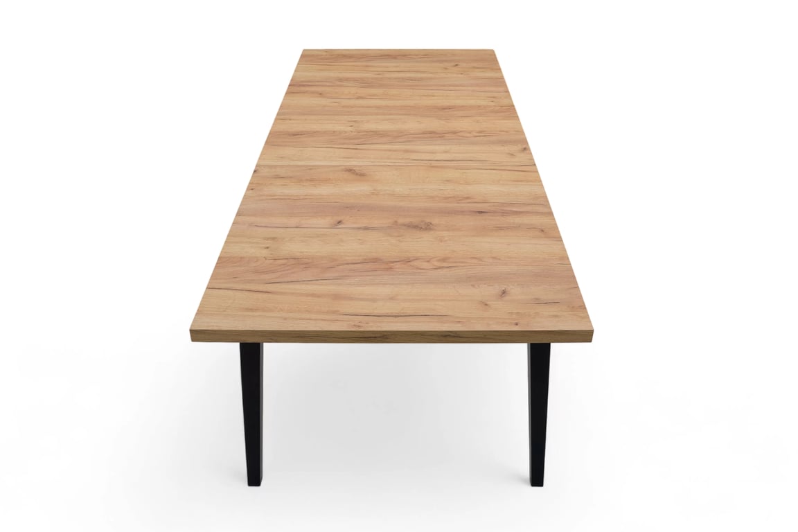 Stůl rozkladany Paris 120-160x80 cm - dub craft / černé nožičky  Stůl rozkladany Paris 120-160x80 cm - dub craft / černé nožičky
