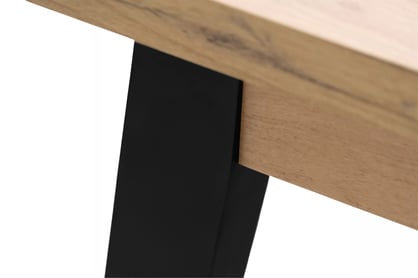 Stůl rozkladany Paris 120-160x80 cm - dub craft / černé nožičky  Stůl rozkladany Paris 120-160x80 cm - dub craft / černé nožičky
