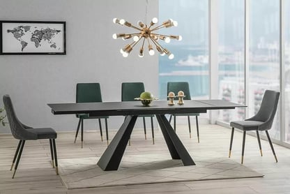 Rozkládací stůl Salvador 160-240x90 cm - černý Stůl rozkladany Salvador 160-240x90 cm - černá